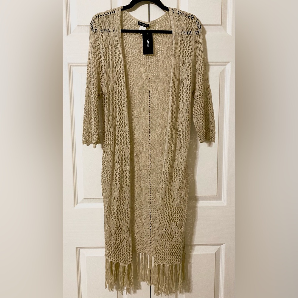 Duster cardigan sweater